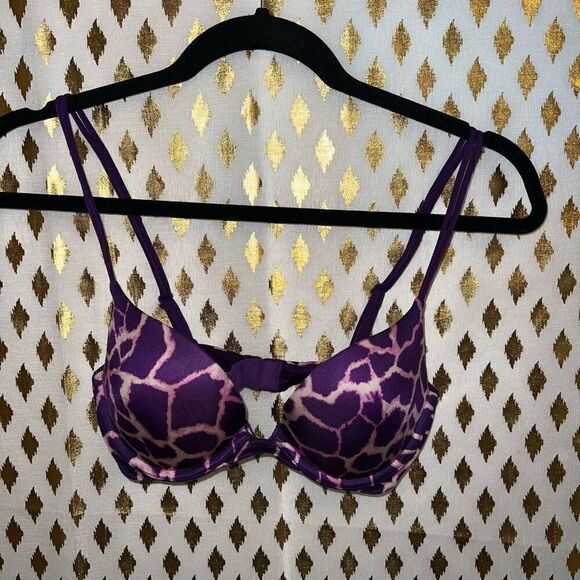 Victoria’s Secret very sexy push-up purple giraffe 32C - Picture 2 of 5